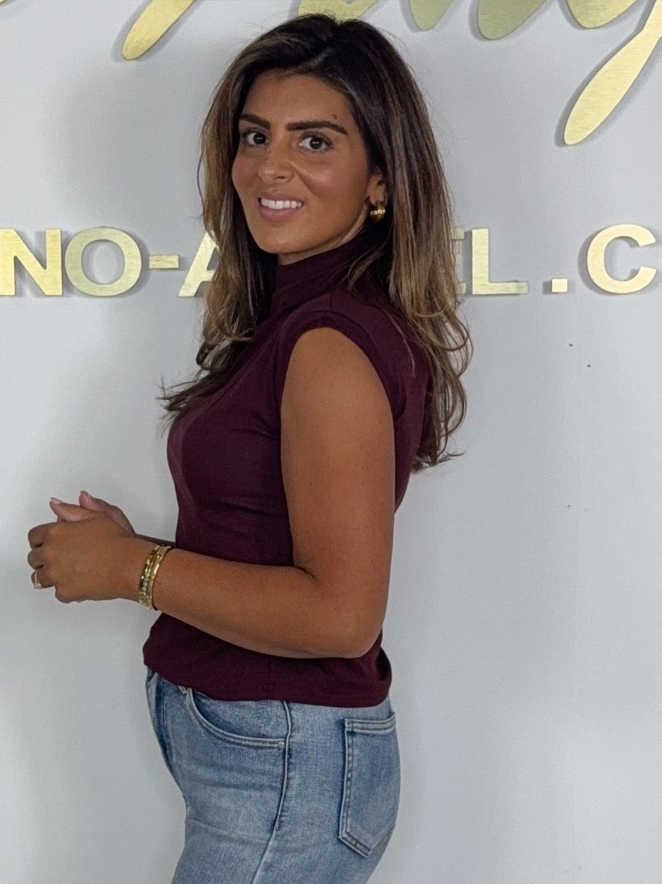 Turtle Neck Ruched Top (4 Colours)