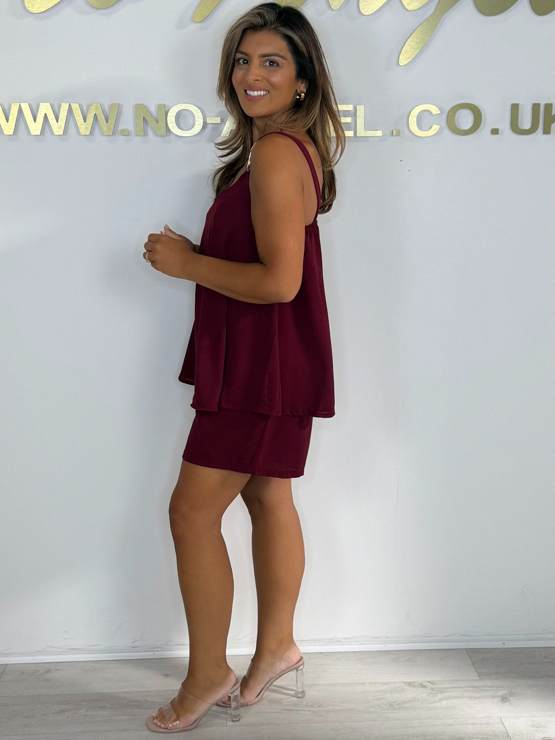 Gold Detail Strap Floaty Shorts Co-ord (8 Colours)