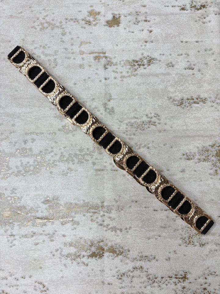 Gold Half Moon Elastic Belt (2 Colours)