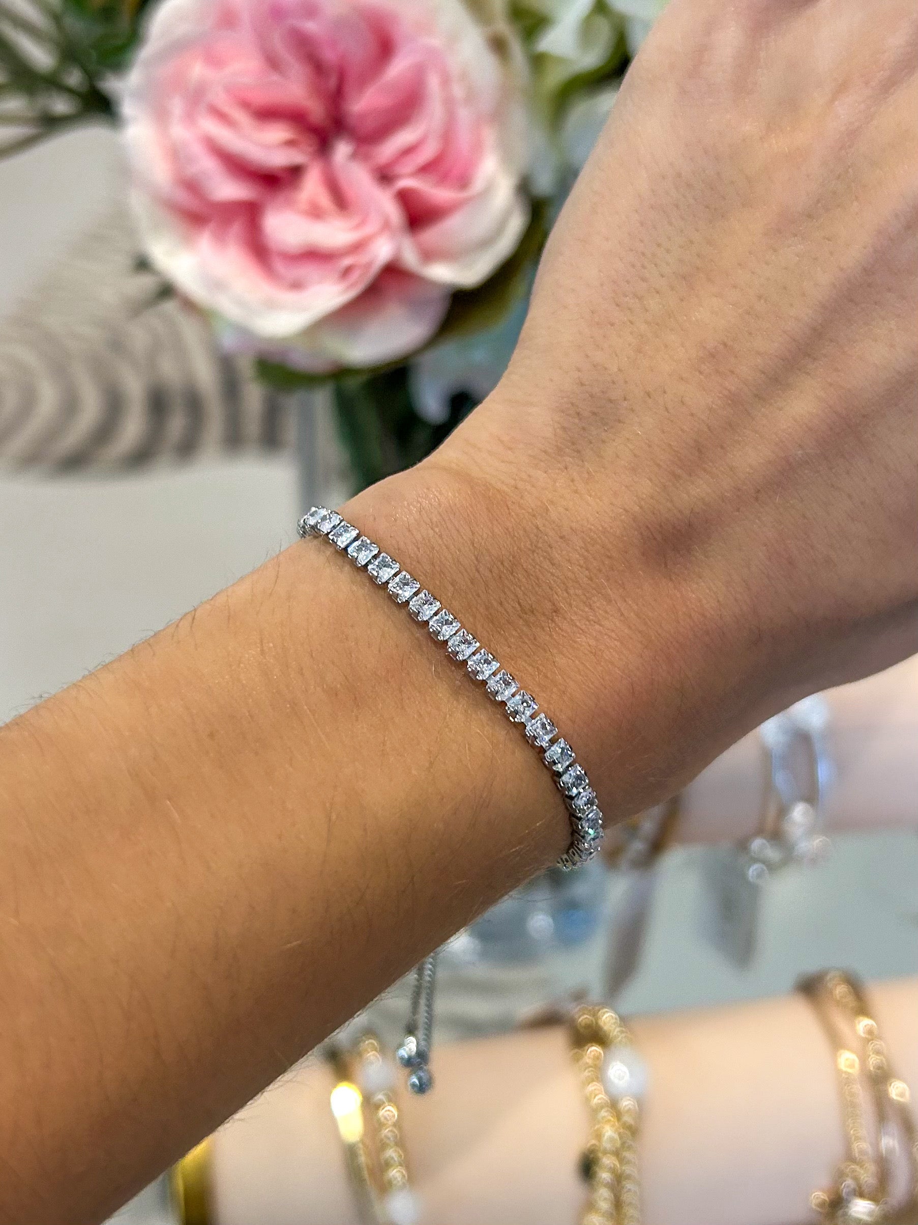 Square stone bracelet deals