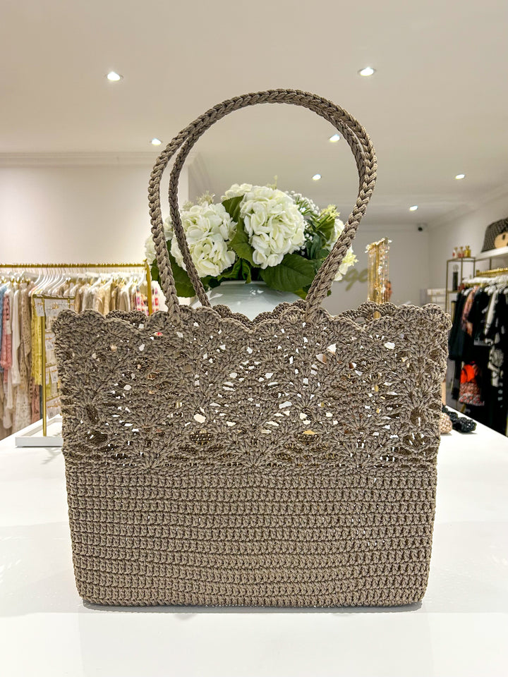Woven Detailed Beach Bag (2 Colours)