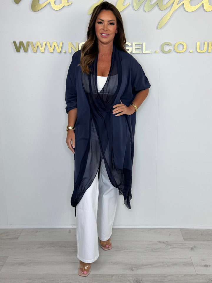 Silk Crossover Front Top With Pockets (5 Colours)
