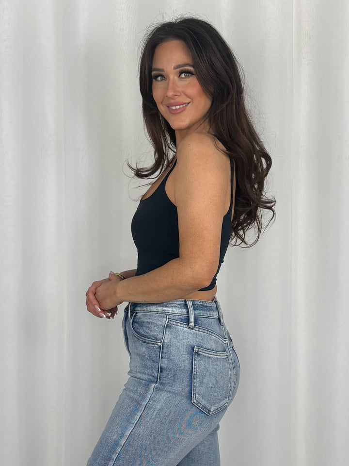 Square Neck Crop Top (5 Colours)