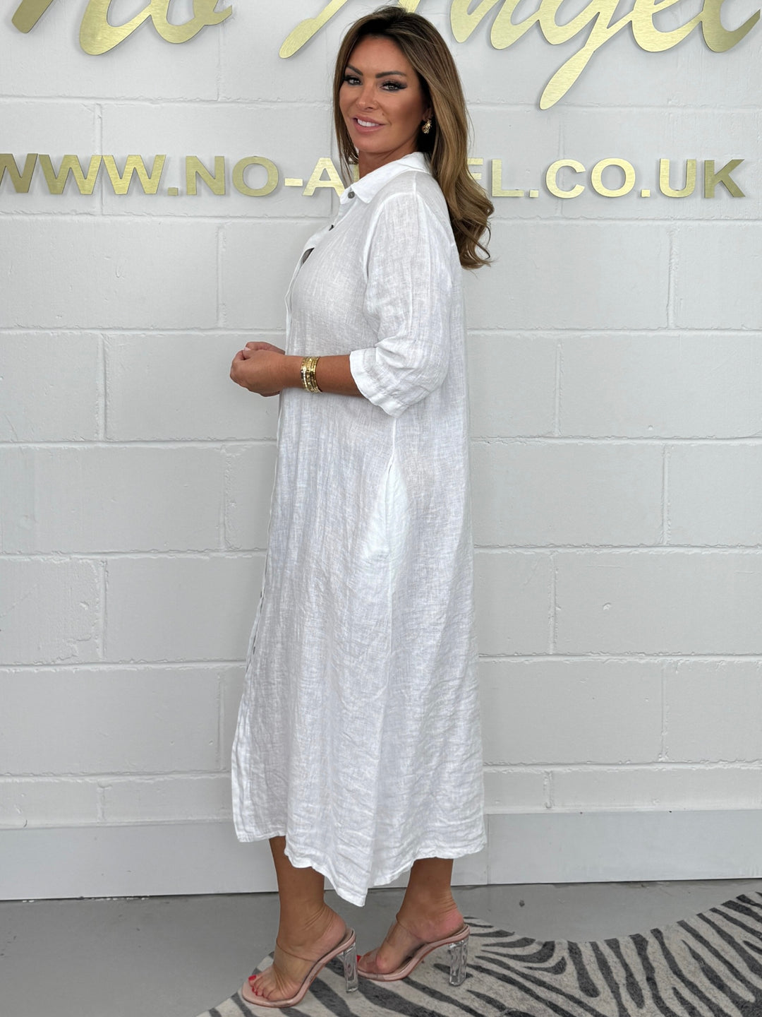 Linen Button Up Collared Maxi Dress ( 2 colours )