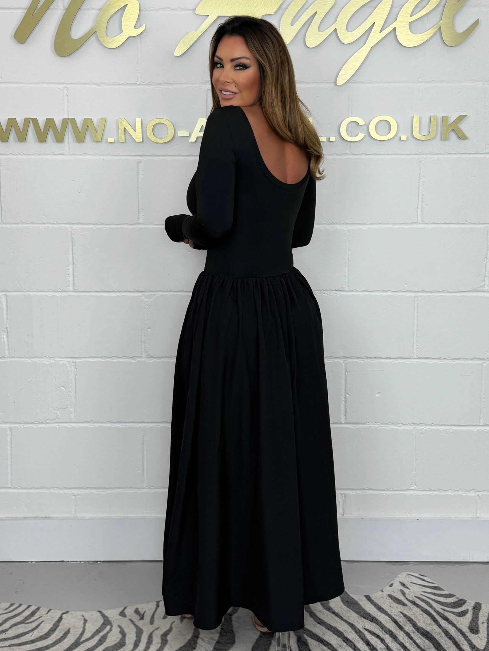 Long Sleeve T Shirt Maxi Dress 2 Colours No Angel Clothing