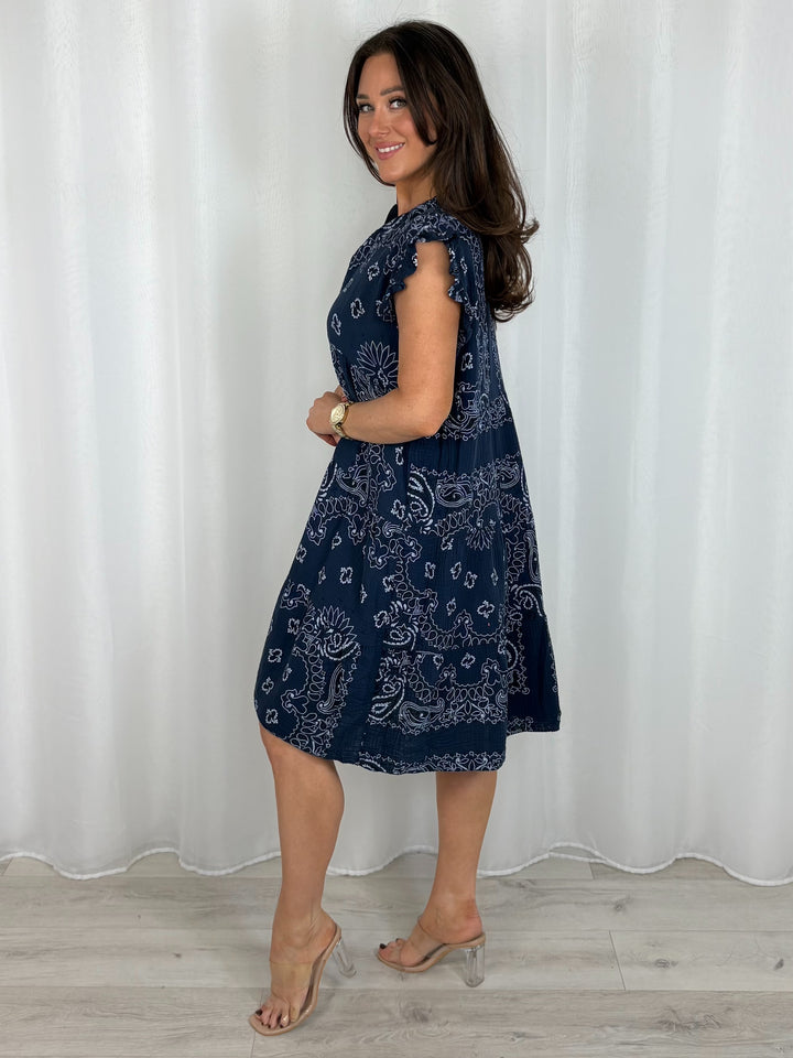 Paisley Print Smock Dress (9 Colours)