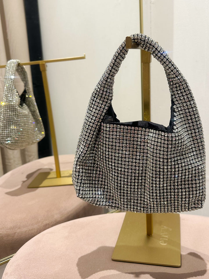 Slouchy Diamante Bag (2 Colours)