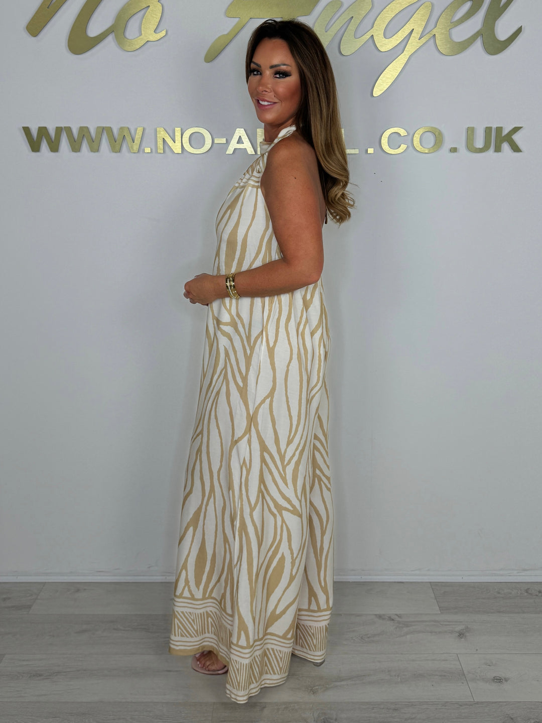 Zebra Halter Floaty Jumpsuit (6 Colours)