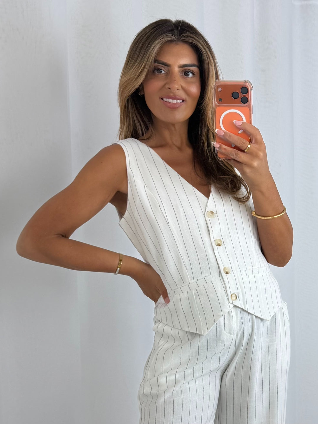 Pinstripe Waistcoat And Trouser Co-Ord (2 Colours)