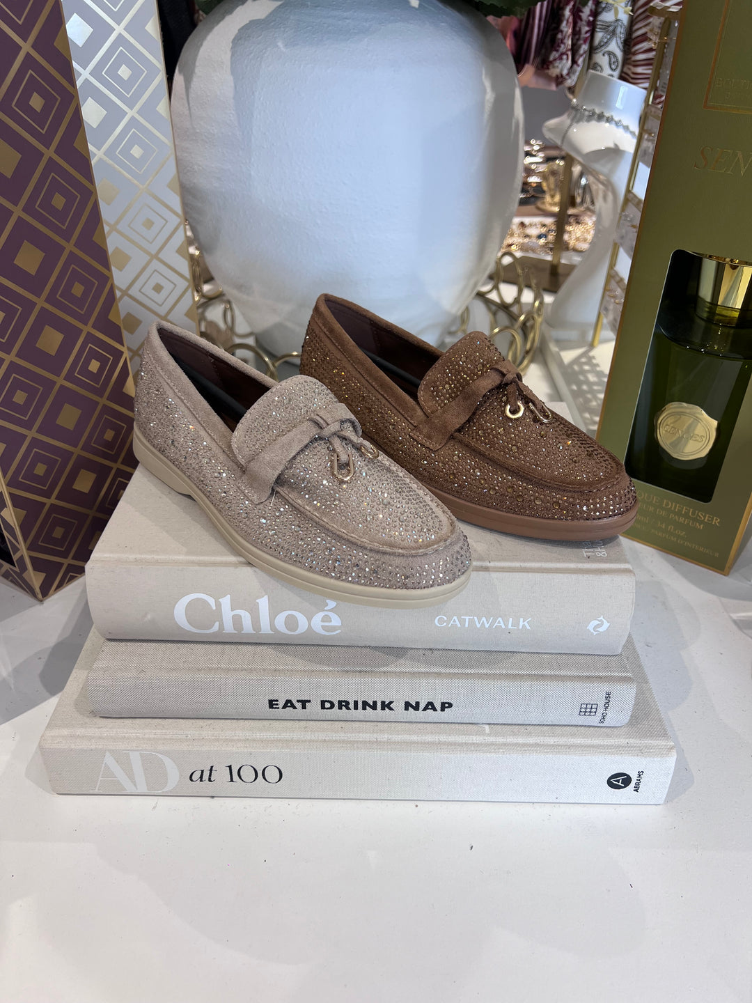 Diamante Loafers (2 Colours)