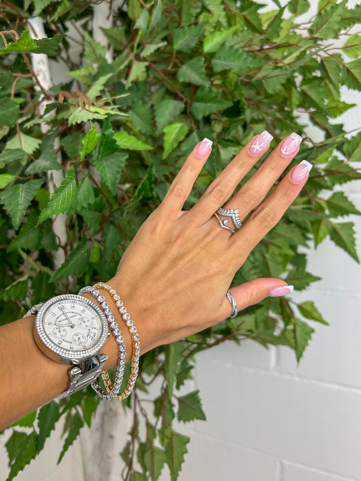 Small Gem Tennis Bracelet (2 Colours)