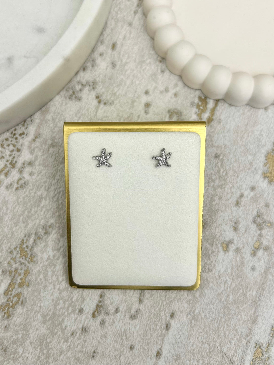 Diamond Starfish Earrings (2 Colours)