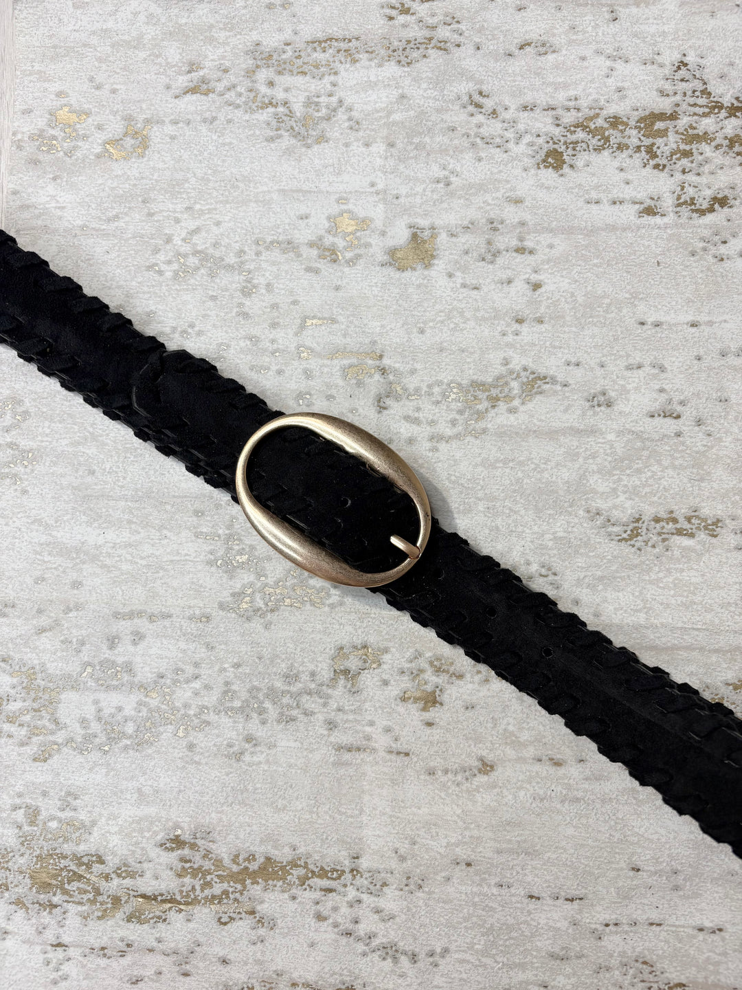Thin Suedette Woven Trim Belt (7 Colours)