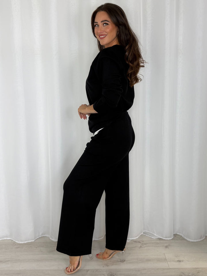 V-Neck Zip Up Jacket And Trouser Co-Ord (5 Colours)