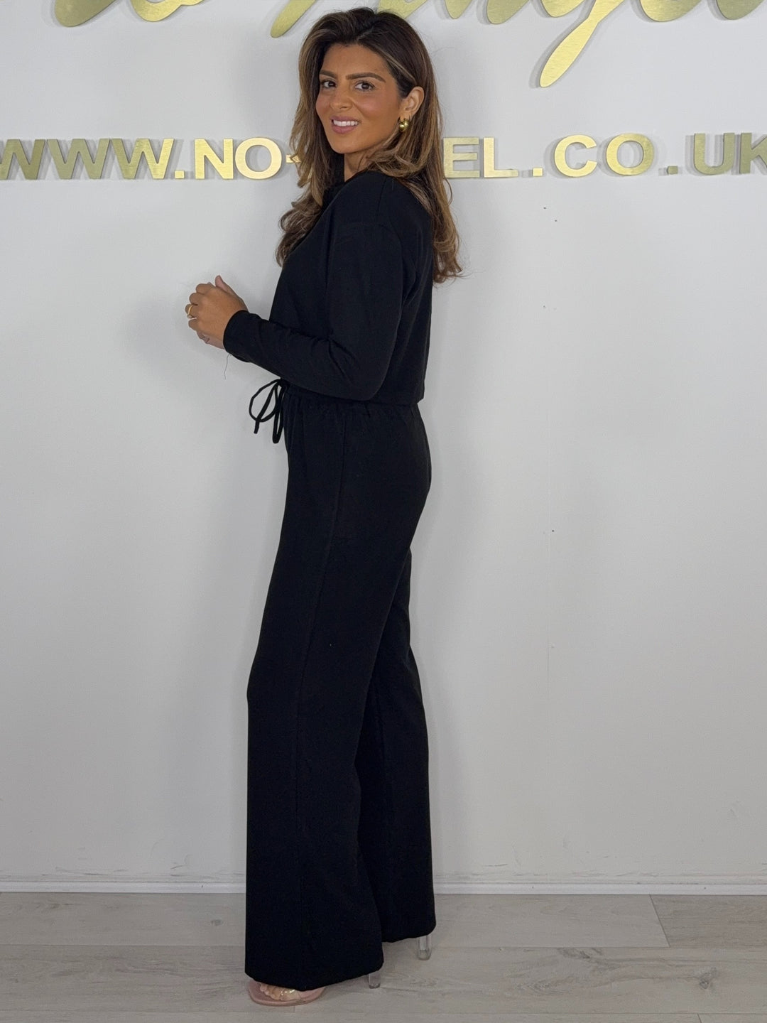 Collared Button Up Cropped Top & Trouser Co-ord (2 Colours)