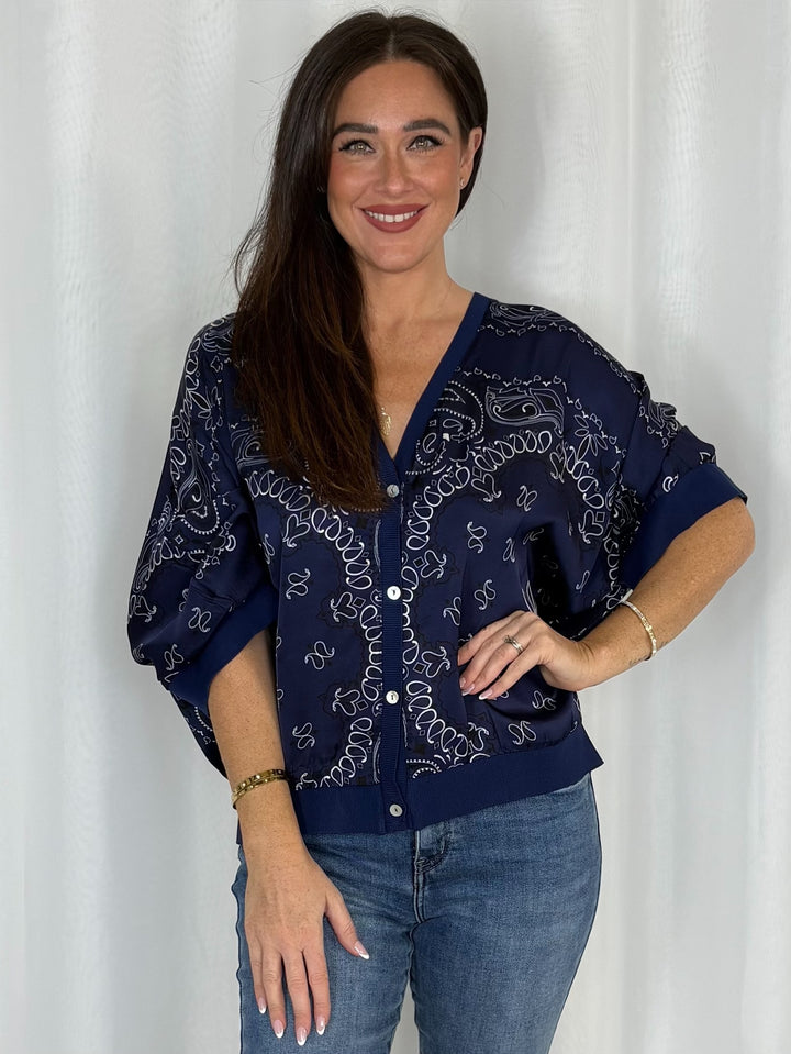 Paisley Button Up Top (5 Colours)