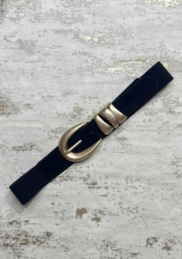 Three Links Gold Buckle Belt (5 Colours)