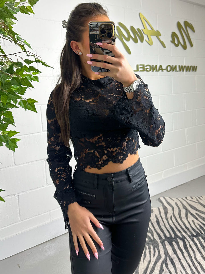 Lace Round Neck Top (2 Colours)