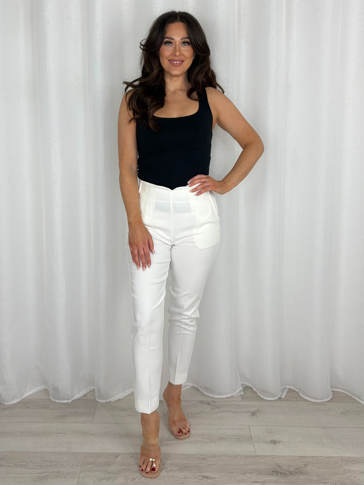 Cigarette Side Zip Trousers (3 Colours)