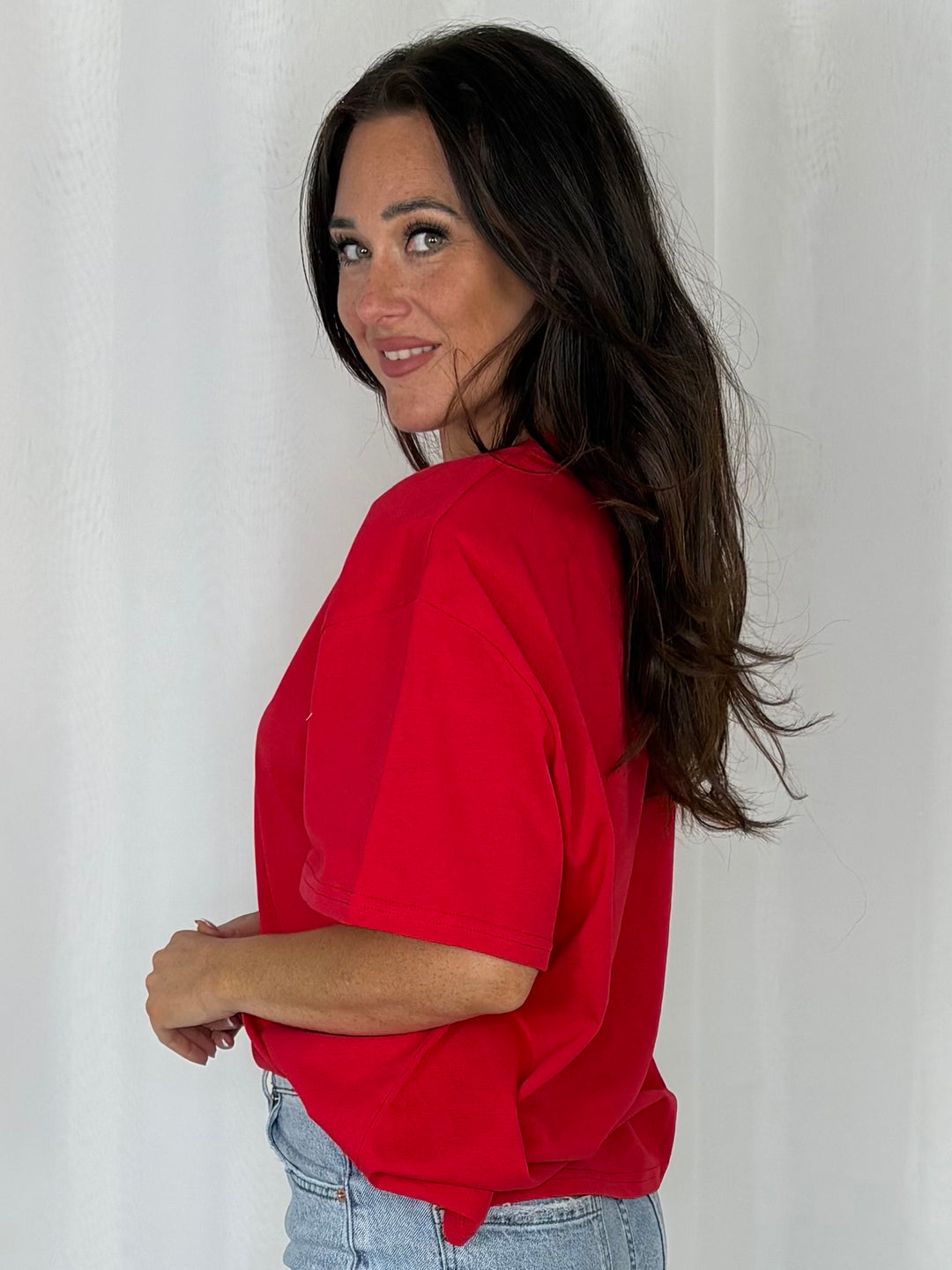 Oversized Shoulder Padded T-Shirt (3 Colours)