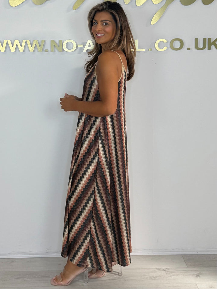 Printed Floaty Pleated Spaghetti Strap Dress (5 Colours)