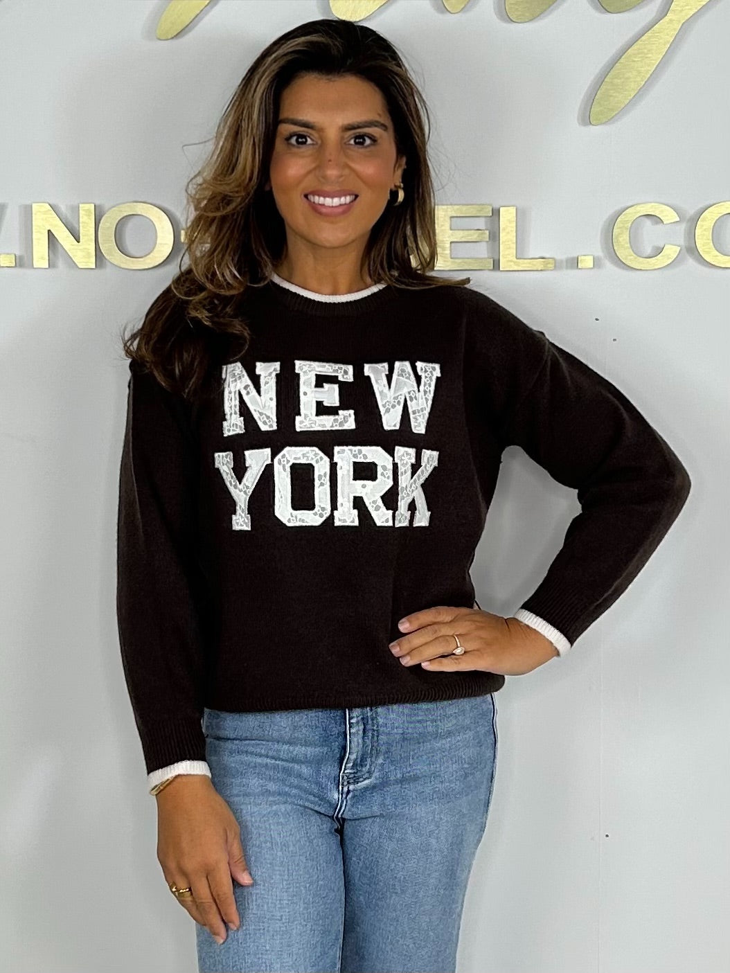 New York Round Neck Soft Knit Jumper (2 Colours)