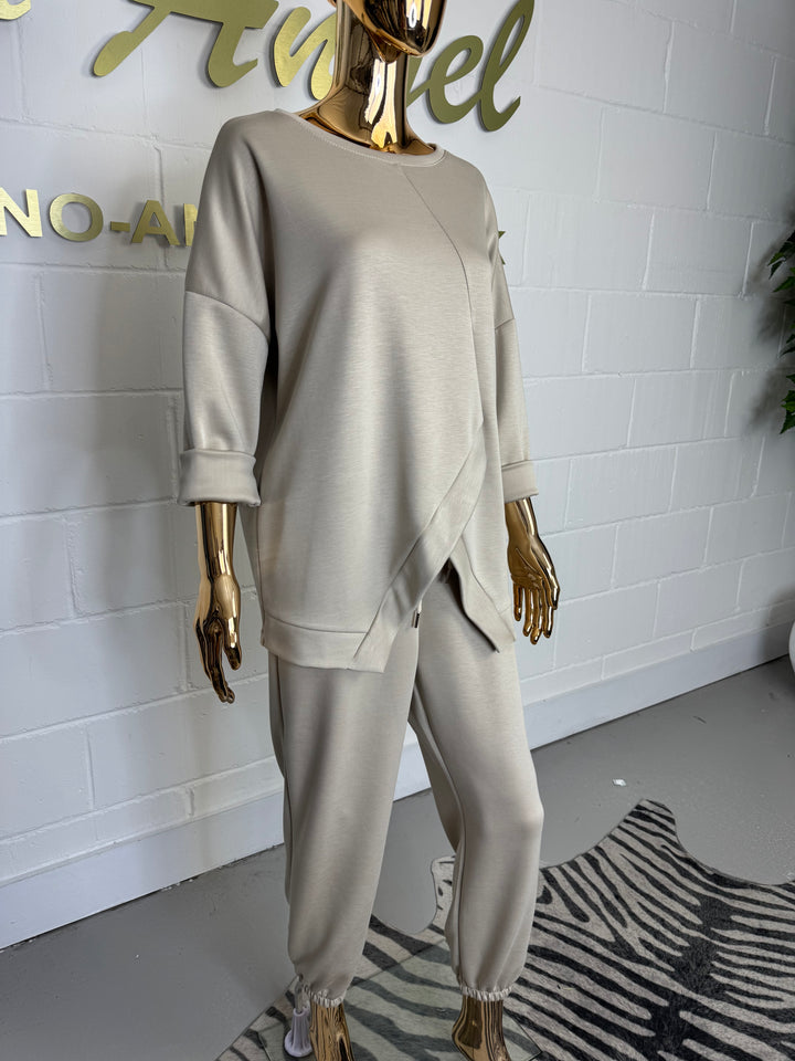 Cross Front Detail Cuffed Tracksuit ( 7 Colour)