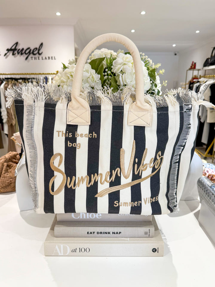 Summer Vibes Striped Large Bag (4 Colours)