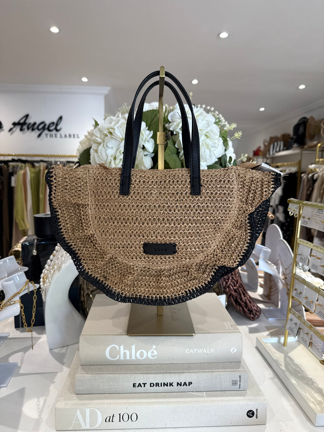 Half Moon Straw Bag (2 Colours)