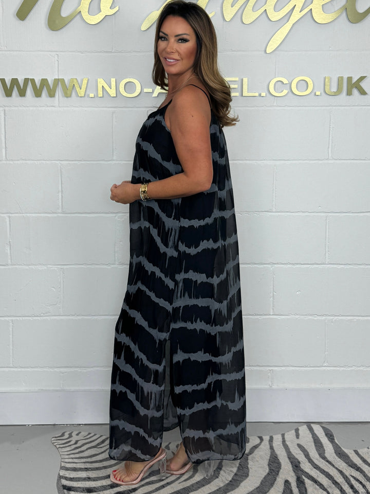 Tie Dye Silk Maxi Dress (3 Colours)
