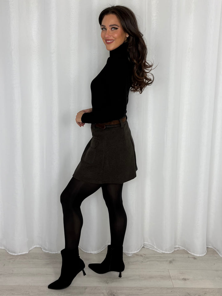 Tailored Pleated Mini Skort With Pocket Detail (2 Colours)
