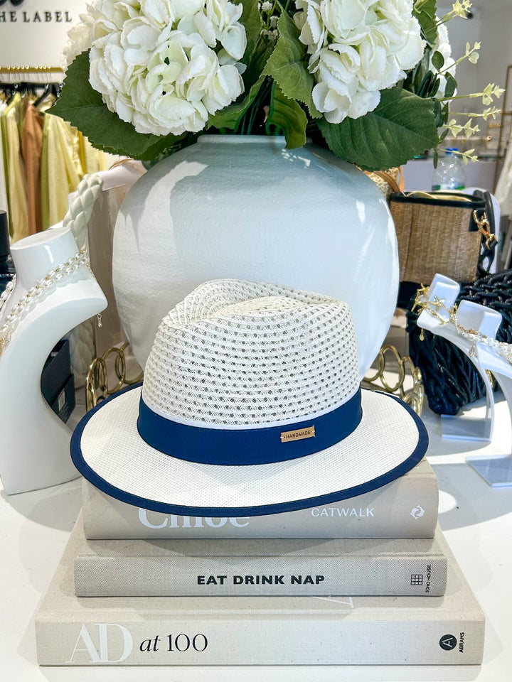 Contrast Strap Woven Hat (3 Colours)