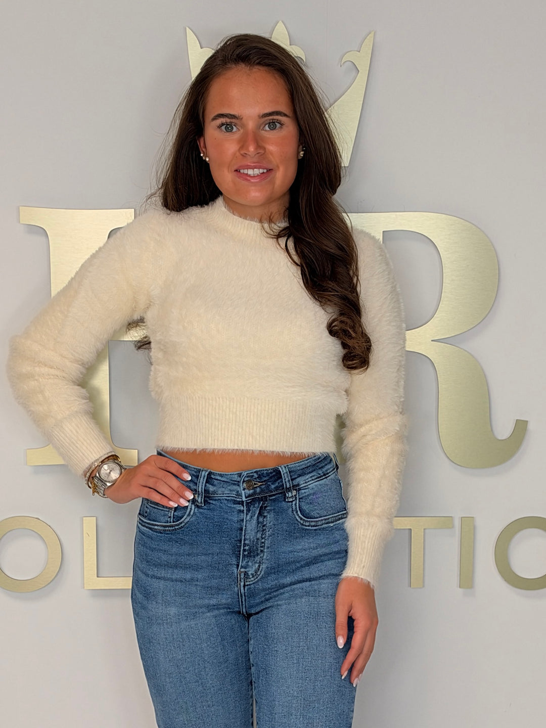 Fluffy Round Neck Cropped Jumper (5 Colours)