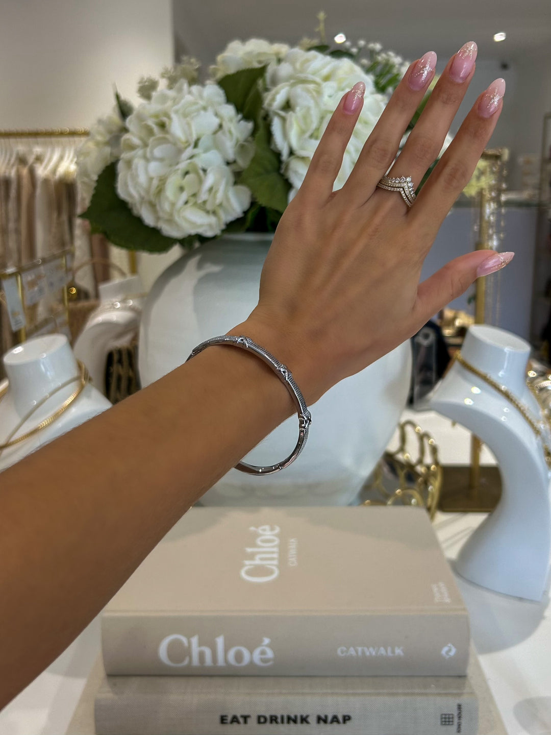 Triple Cross Detail Bangle (2 Colours)