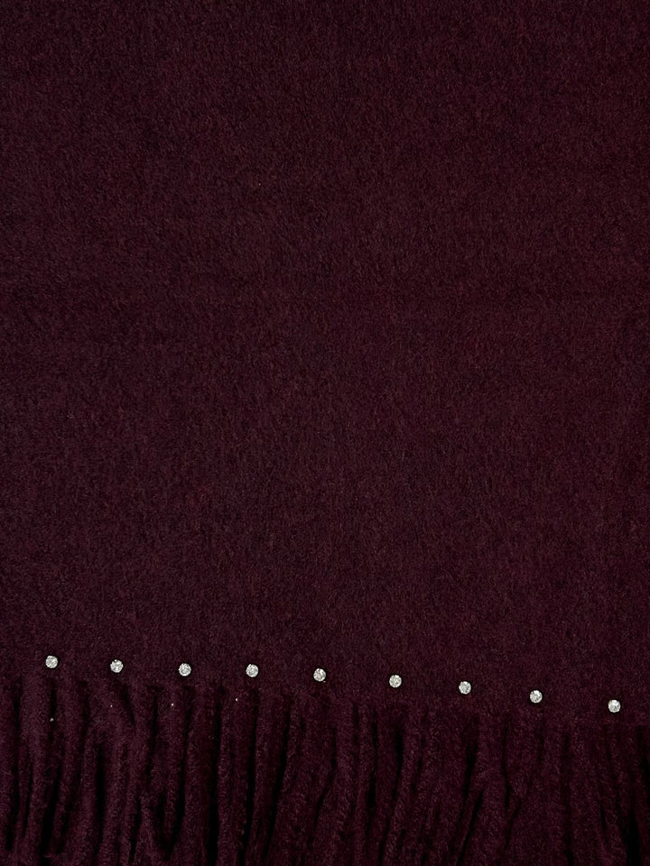 Diamante Tassel Detailed Scarf (6 Colours)