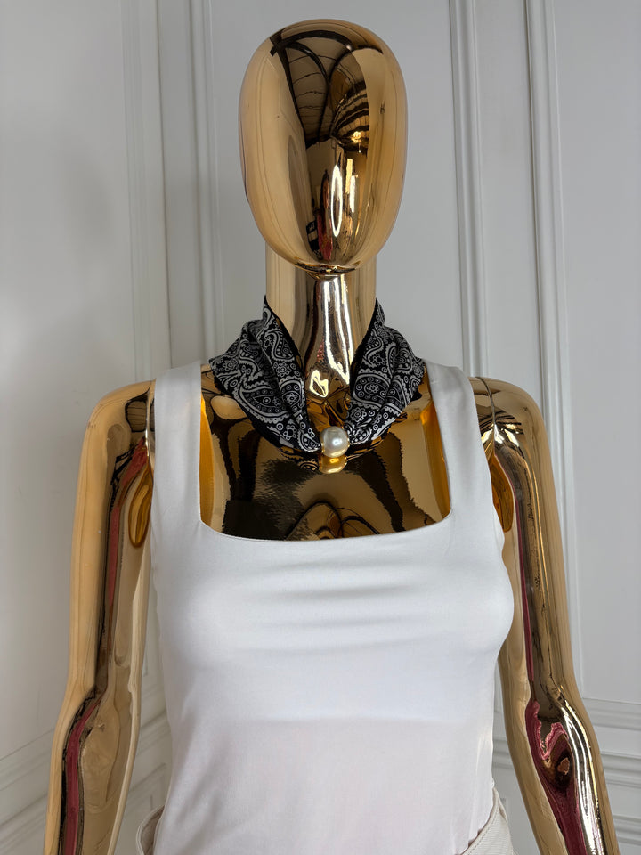Magnetic Pearl Neck Scarf (22 Colours)