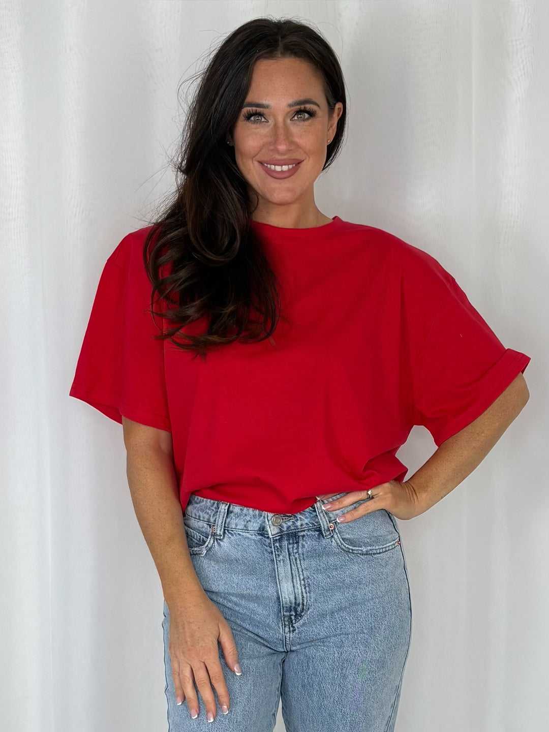 Oversized Shoulder Padded T-Shirt (3 Colours)