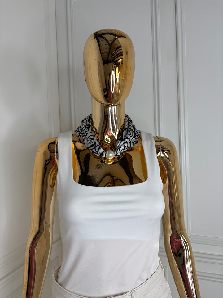 Magnetic Pearl Neck Scarf (22 Colours)