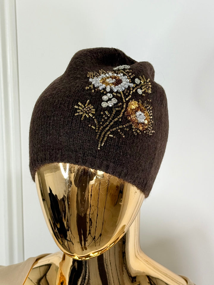 Embellished Beenie Hat (4 Colours)