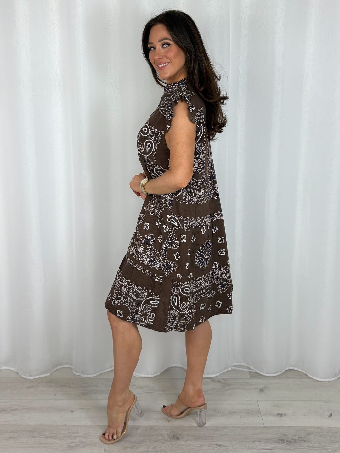 Paisley Print Smock Dress (9 Colours)
