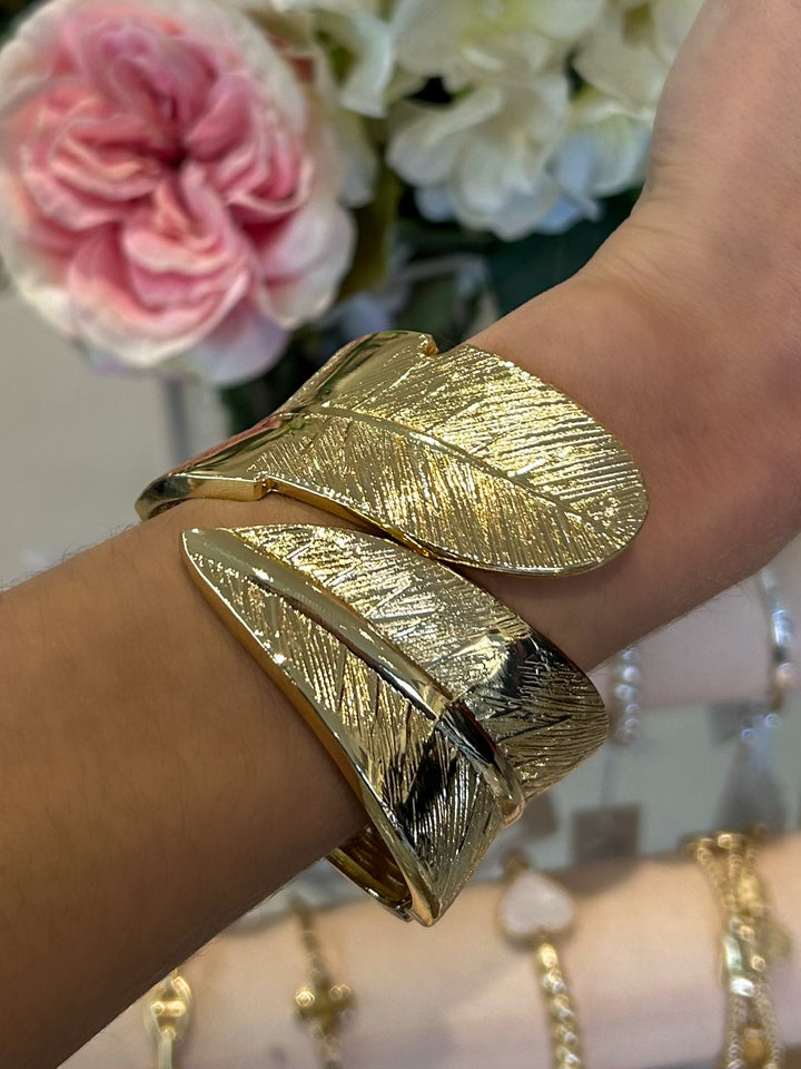 Leaf Large Cuff Bangle