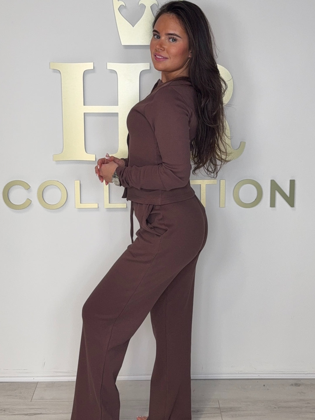 Button Up Ribbed Straight Leg Trouser Co-Ord (2 Colours)