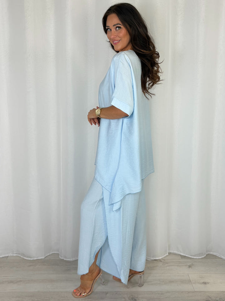 Oversized Top And Split Trouser Co-Ord (8 Colours)