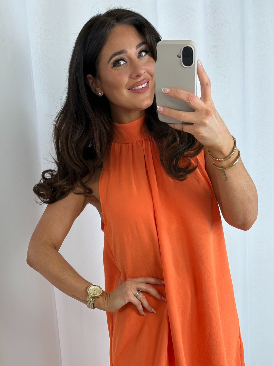 Halter Neck Long Asymmetric Top And Harem Trouser Co-Ord (8 Colours)