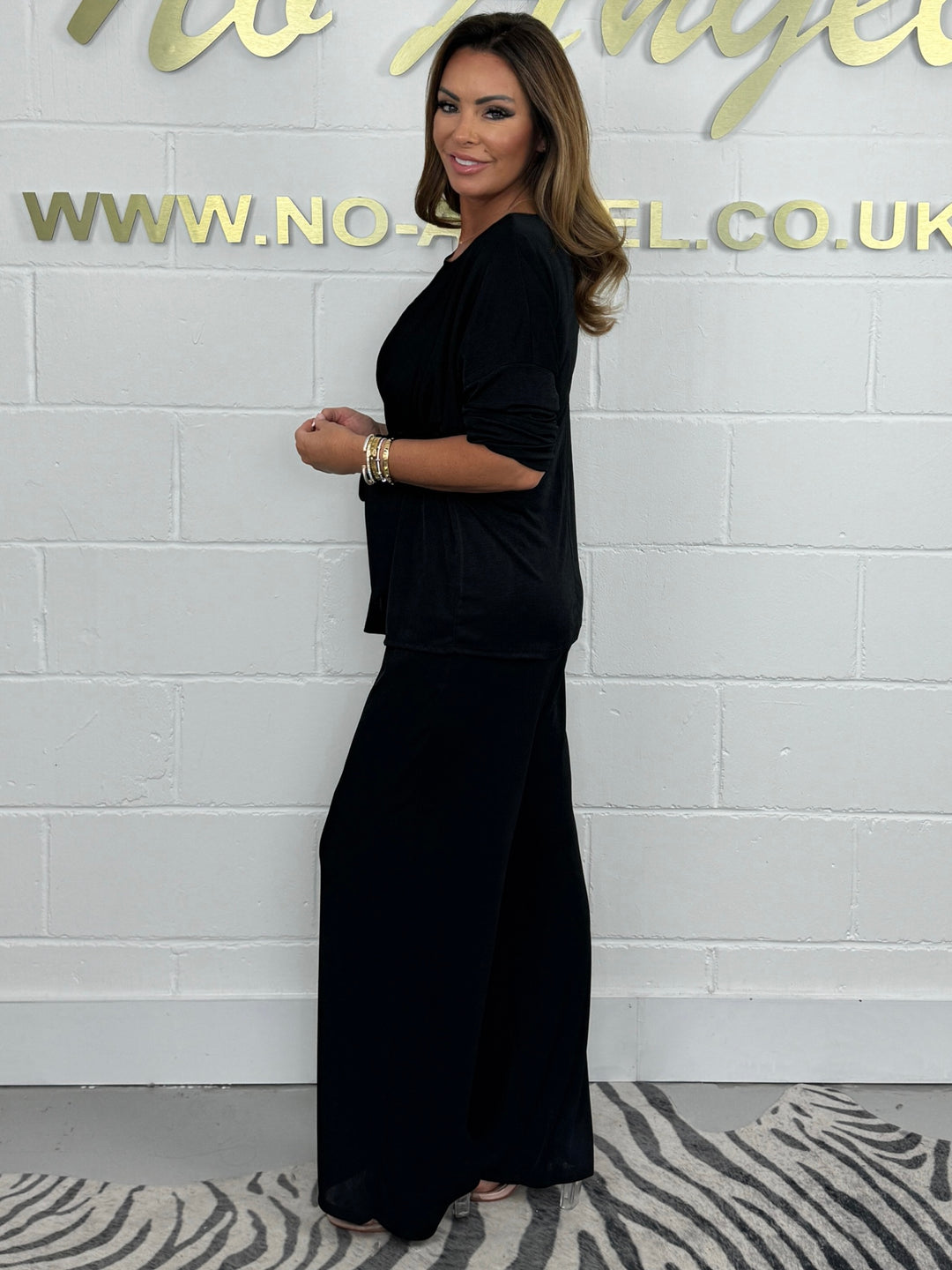 Tie Side Long Sleeve Top And Trouser Co -ord ( 5 Colours )