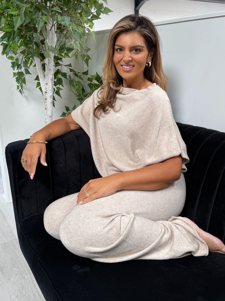 Soft Knit Luxury Batwing Scoop Neck Trouser Co-ord (4 Colours)