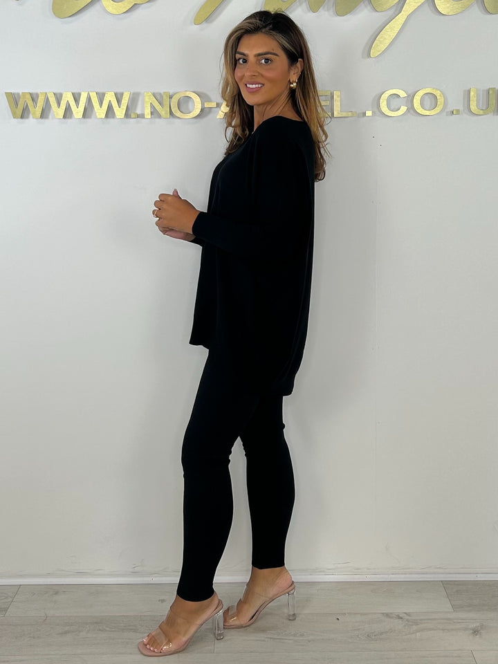 Soft Knit Round Neck Jumper & Leggings Co-Ord (4 Colours)