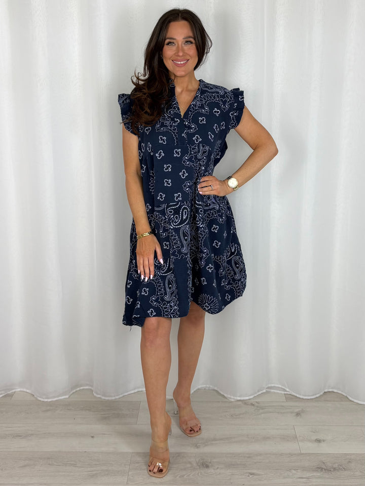 Paisley Print Smock Dress (9 Colours)