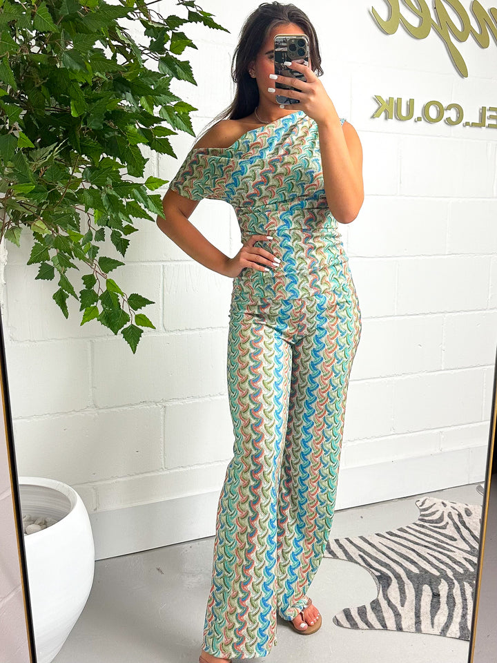Slash Neck Trouser Co-ord ( 4 Colours )