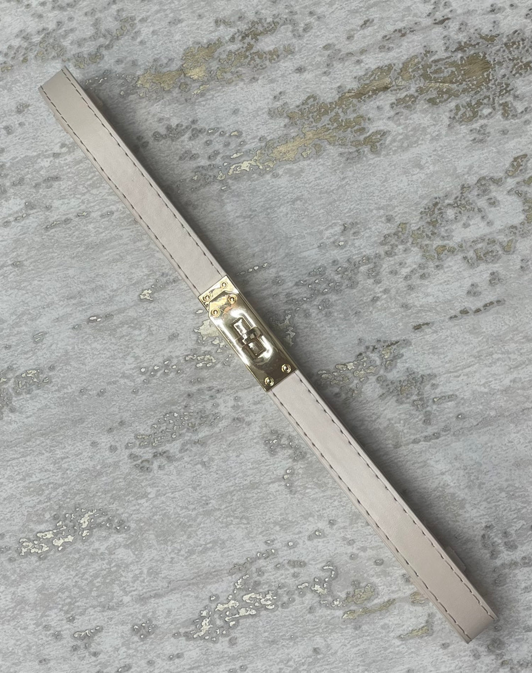 Gold Buckle Faux Leather Belt (3 Colours)